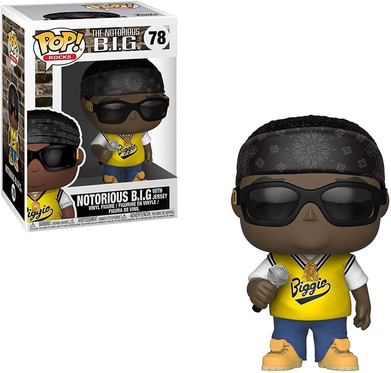 Funko Pop Rocks: Music - Notorious B.I.G. in Jersey BIGGIE